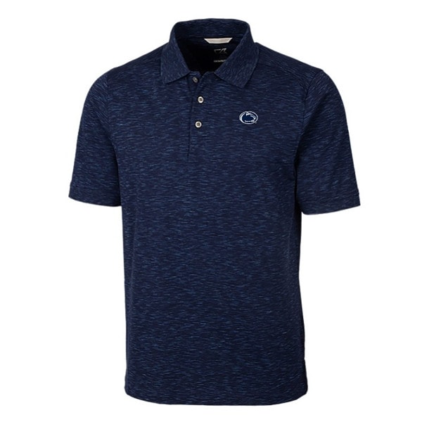 Cutter & Buck navy heather polo with Penn State Athletic Logo